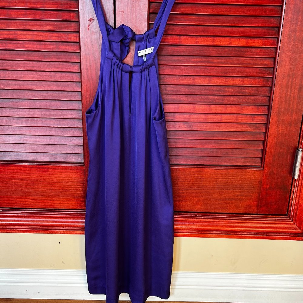 Trina Turk Purple silky mini dress, size 4